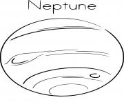 Coloriage planete neptune