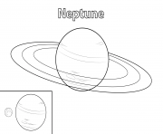 Coloriage neptune planete