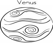 Coloriage planete venus