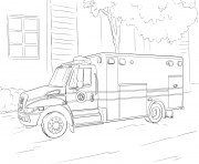 Coloriage emergency car