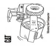 Coloriage vibratory soil compactor camion