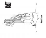 Coloriage reach camion caterpillar