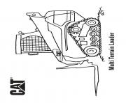 Coloriage multi terrain loader camion cat