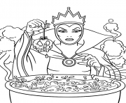 Coloriage the evil queen disney halloween