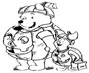 Coloriage winnie the pooh halloween