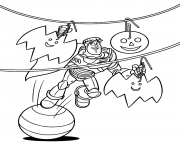 Coloriage buzz lightyear halloween