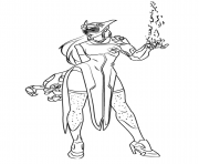 Coloriage overwatch Symmetra Photon Projector