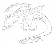 Coloriage toothles retractable teeth dragon