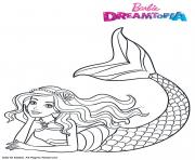 Coloriage Barbie Sirene Arc en Ciel