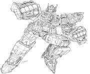 Coloriage transformers robots complexe