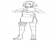 Coloriage Sakura Uchiha is a kunoichi of Konohagakure Haruno