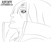 Coloriage uchiha itachi