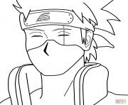 Coloriage kakashi hatake from naruto