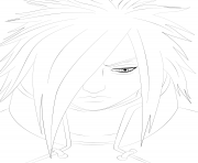 Coloriage madara uchiha