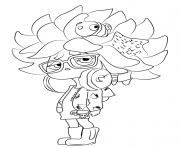 Coloriage Splatoon Game Girl Character