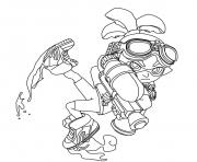 Coloriage Splatoon Inkling Boy