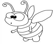 Coloriage abeille petit bebe