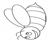 Coloriage abeille pour enfant