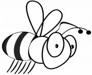 Coloriage petite abeille