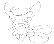 Coloriage mistigrix pokemon version femelle