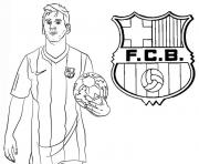 Coloriage uefa champions league 2020 lionel messi fc barcelona