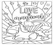 Coloriage Lamour cest magique Love is magical