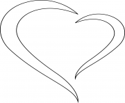 Coloriage coeur style design