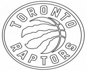 Coloriage Raptors NBA Toronto Logo