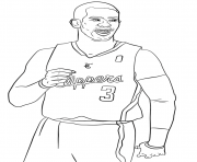 Coloriage chris paul nba sport