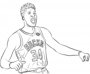 Coloriage giannis antetokounmpo