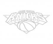 Coloriage new york knicks logo nba sport