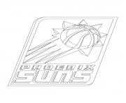 Coloriage phoenix suns logo nba sport