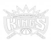 Coloriage sacramento kings logo nba sport