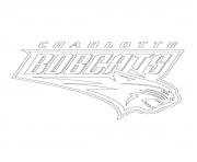 Coloriage charlotte bobcats logo nba sport