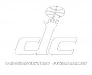 Coloriage washington wizards logo nba sport