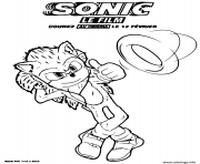 Coloriage sonic le film 2020