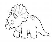 Coloriage Little Triceratops