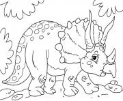 Coloriage dinosaures herbivores