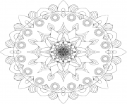 Coloriage mandala islam arabic indian moroccan