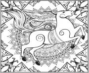 Coloriage Cheval Mandala Par Lesya Adamchuk