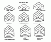 Coloriage Marines Corps Grades