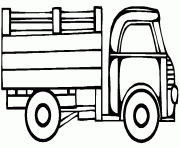 Coloriage camion ouvert