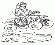 Coloriage quad moto 2