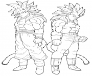 Coloriage dbz goku et vegeta by drozdoo