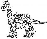 Coloriage Robot Dinosaure Plateosaure