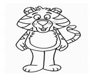 Coloriage un tigre plutot rigolo