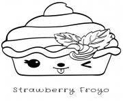 Coloriage Strawberry Froyo Nums