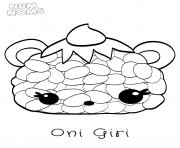 Coloriage Sushi Oni Giri NumNoms Coloring Sheets