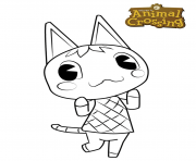 Coloriage animal crossing purrl