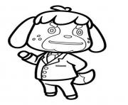 Coloriage max animal crossing dog